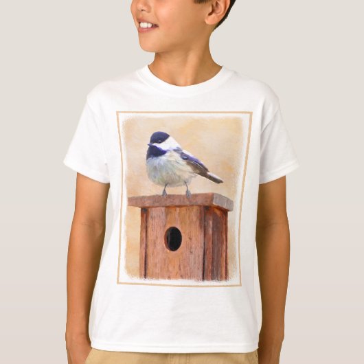 Kip over vogelschilderkunst t-shirt (Voorkant)