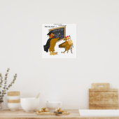 Kip Oversteekt Weg Filosofie 101 Grappige Poster (Keuken)