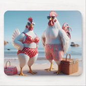 Kip Paar Dragen Zwempakken Muismat (Voorkant)