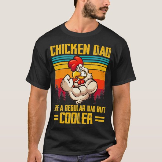 Kip-pap als een gewone pap-boer t-shirt (Voorkant)