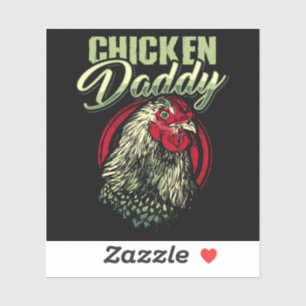 Kip papa Kip Boer Pluimvee Sticker