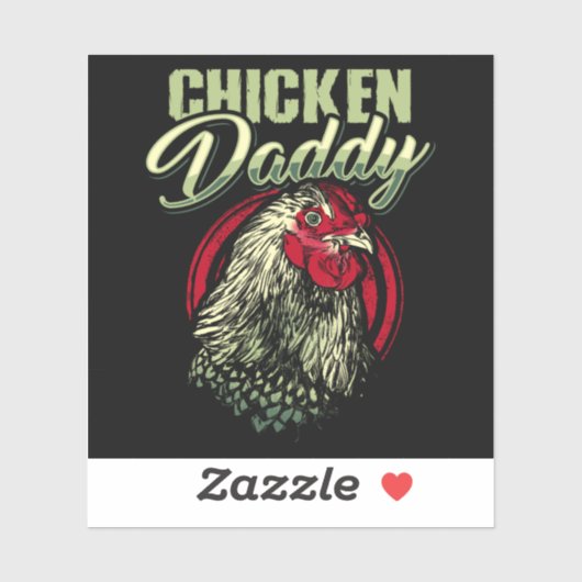 Kip papa Kip Boer Pluimvee Sticker (Vel)