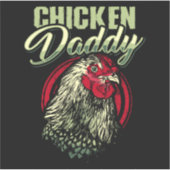 Kip papa Kip Boer Pluimvee Sticker (Voorkant)