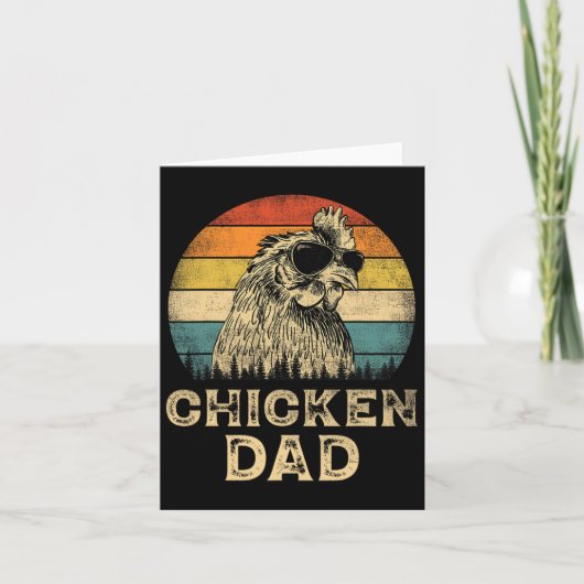 Kip Papa Kip Liefhebbers Vader Vaderdag Kaart (Voorkant)