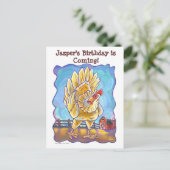 Kip Party Center Aankondigingskaart (Staand voorkant)