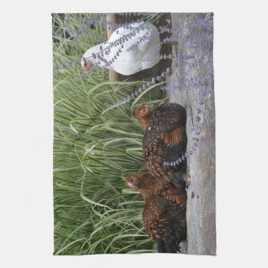 Kip Party Keukenhanddoek (Verticaal)