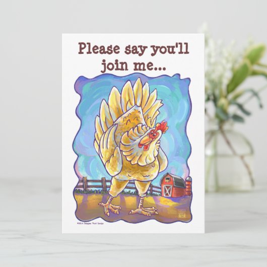 Kip Partycentrum Kaart (Staand voorkant)