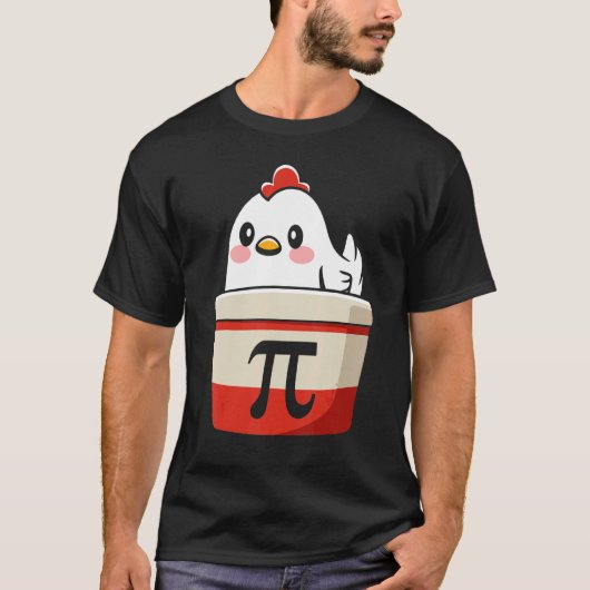 Kip Pi Kip Taart Wiskunde Docent Humor Top (Voorkant)