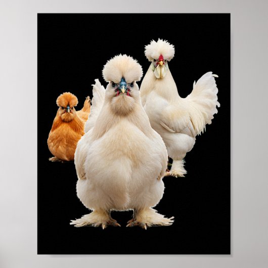 Kip, Pluizige Hen Squad Frontaal Starend Poster (Voorkant)