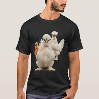 Kip, Pluizige Hen Squad Frontaal Starend T-shirt