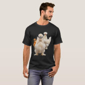 Kip, Pluizige Hen Squad Frontaal Starend  T-shirt (Voorkant volledig)
