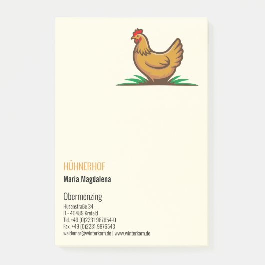Kip post-it® notes (Voorkant)