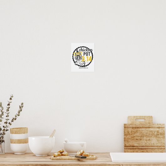 Kip Pot 3.14 Poster (Keuken)