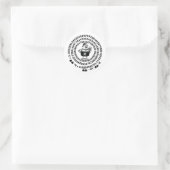 Kip Pot Houder Rekenmachine Wiskunde Docent Pi Dag Ronde Sticker (Tas)