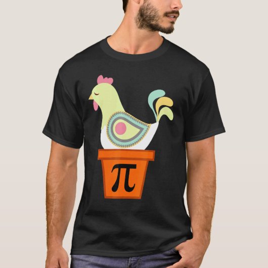 Kip Pot Paste Dag Wiskunde Liefhebber Leraar Kip P T-shirt (Voorkant)