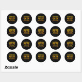 Kip Pot Pastei Drie Van Mijn Favoriete Dingen Grap Ronde Sticker (Vel)