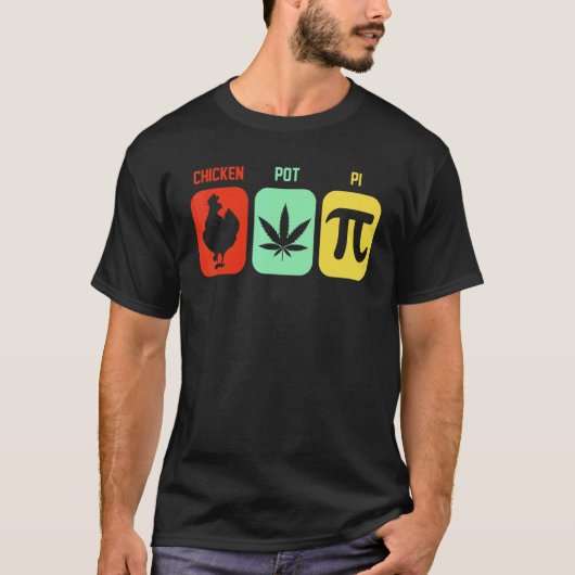 Kip Pot Pastei Drie Van Mijn Favoriete Dingen Grap T-shirt (Voorkant)