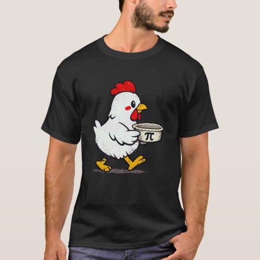 Kip Pot Pastei Grappige Pi Dag T-shirt (Voorkant)