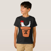 Kip Pot Pastei Grappige Wiskunde Liefhebber Pi Dag T-shirt (Voorkant volledig)