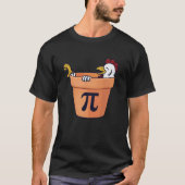Kip Pot Pastei Grappige Wiskunde Nerd Pi T-shirt (Voorkant)