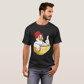 Kip Pot Pastei Kip Wiskunde Geek Nerd T-shirt (Voorkant volledig)