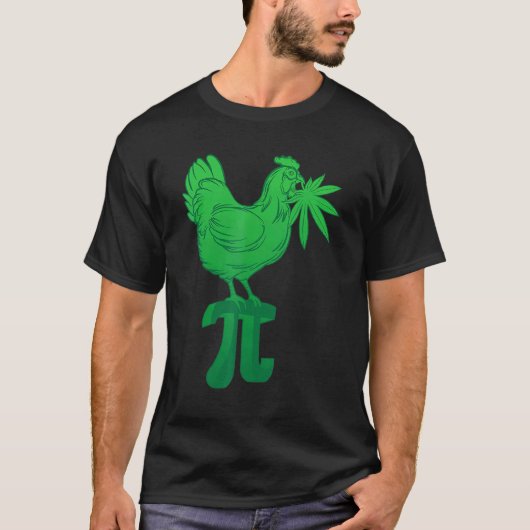 Kip Pot Pastei Pi Dag Wiet Punt Wiskunde Nummers M T-shirt (Voorkant)