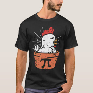 Kip Pot Pi Dag Taart Wiskunde Geek 3new14 T-shirt