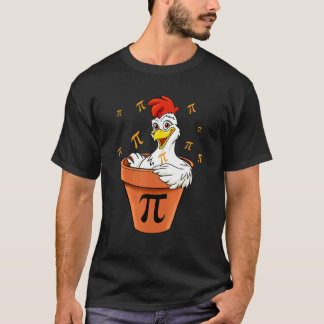 Kip Pot Pi-dag voor mannen vrouwen kinderen wiskun T-shirt