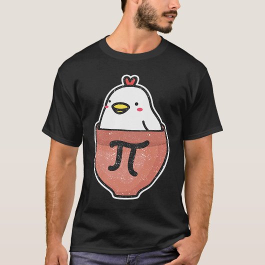 Kip Pot Pi-dag Wiskundeleraar Wiskunde 1 T-shirt (Voorkant)
