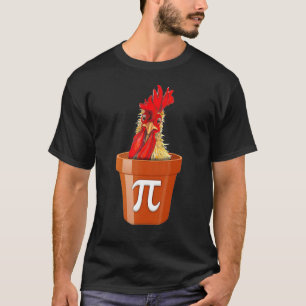 Kip Pot Pi Grappige Wiskunde Dag T-shirt
