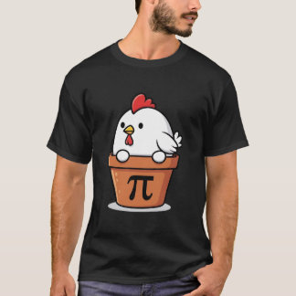 Kip Pot Pi Grappige Wiskunde Pi Dag Leraar Student T-shirt