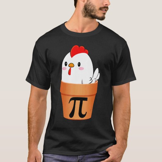 Kip Pot Pi, Grappige Wiskundeleraar Mannen Vrouwen T-shirt (Voorkant)