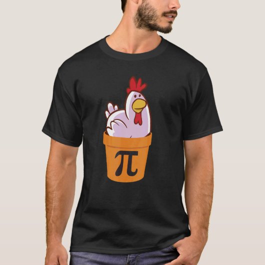 Kip Pot Pi  Math 3 14 Math Dag Kip Pot Pastei T-shirt (Voorkant)