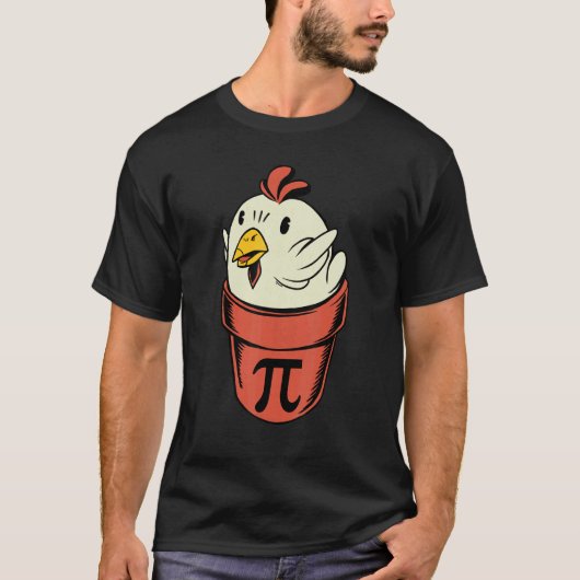 Kip Pot Pi Pi Dag Pun Wiskunde Student Leraar Pi T-shirt (Voorkant)