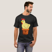 Kip Pot Pi Wiskunde Dag T-shirt (Voorkant volledig)