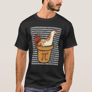 Kip Pot Pi Wiskunde Docent Gelukkige Pi Dag T-shirt