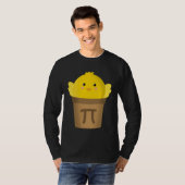 Kip Pot Pi Wiskunde & Pi Dag Taart Academisch T-shirt (Voorkant volledig)