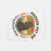 Kip Pot Pie 3 Van Mijn Favoriete Dingen Fleece Deken (Voorkant (Horizontaal))