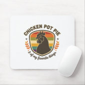 Kip Pot Pie 3 Van Mijn Favoriete Dingen  Muismat (Met muis)