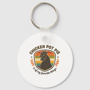 Kip Pot Pie 3 Van Mijn Favoriete Dingen  Sleutelhanger