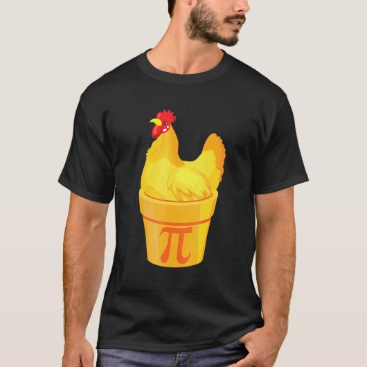 Kip Pot Pie Pi Dag Wiskundige Wiskunde T-shirt (Voorkant)