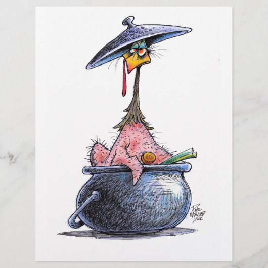 Kip Pot Pie-vlieger Flyer (Voorkant)