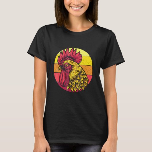 Kip Retro T-shirt (Voorkant)