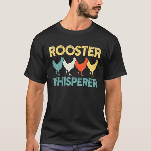 Kip Retro van de Hanen T-shirt (Voorkant)