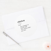 KIP RONDE STICKER (Envelop)
