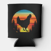  kip silhouet hen blikjeskoeler (Voorkant)