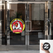 Kip Specialiteit van het Restaurant Raamsticker (Kantoordeur)