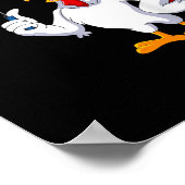 Kip spelen Badminton Kostuum Badminton Speler Poster (Hoek)