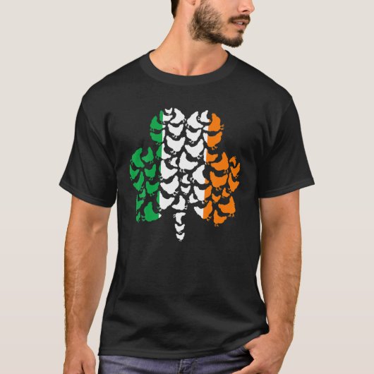 Kip St Patrick's Day Shamrock Irish for Idea T-shirt (Voorkant)