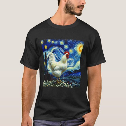 Kip Starry Night Kip T-shirt (Voorkant)